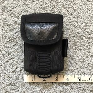 Chrome accessories pouch in black